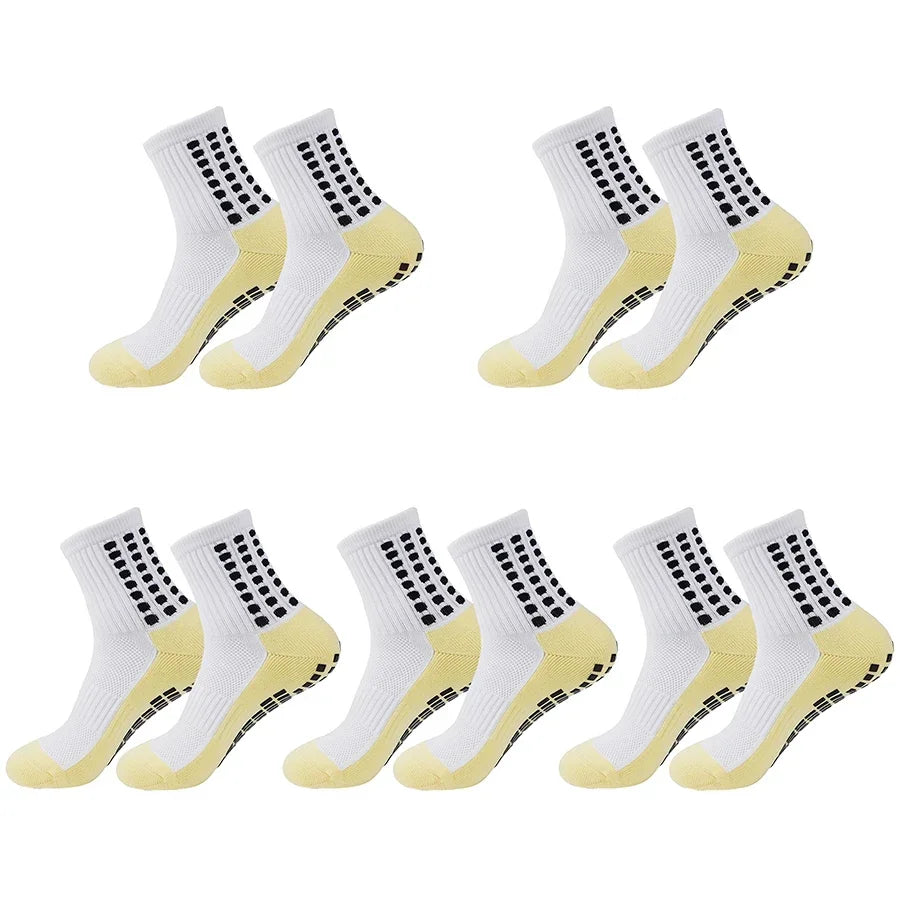 GIOIO Men Football Socks Non Slip Silicone Dots Mid Calf